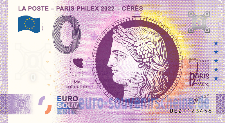 UEZT-2022-1 LA POSTE - PARIS PHILEX 2022 CÉRÈS 